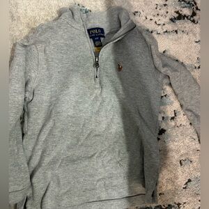 Polo by Ralph Lauren Light Gray Quarter-Zip Pullover